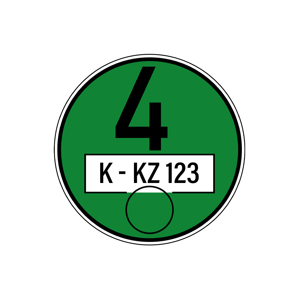 Grüne Feinstaubplakette
